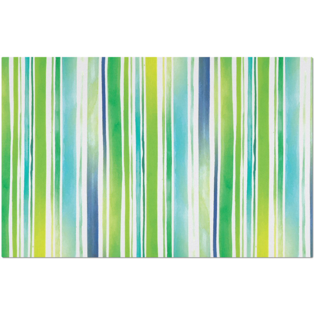 Placemat with Watercolor Stripes Design