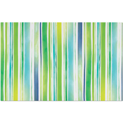 Image of Placemat with Watercolor Stripes Design
