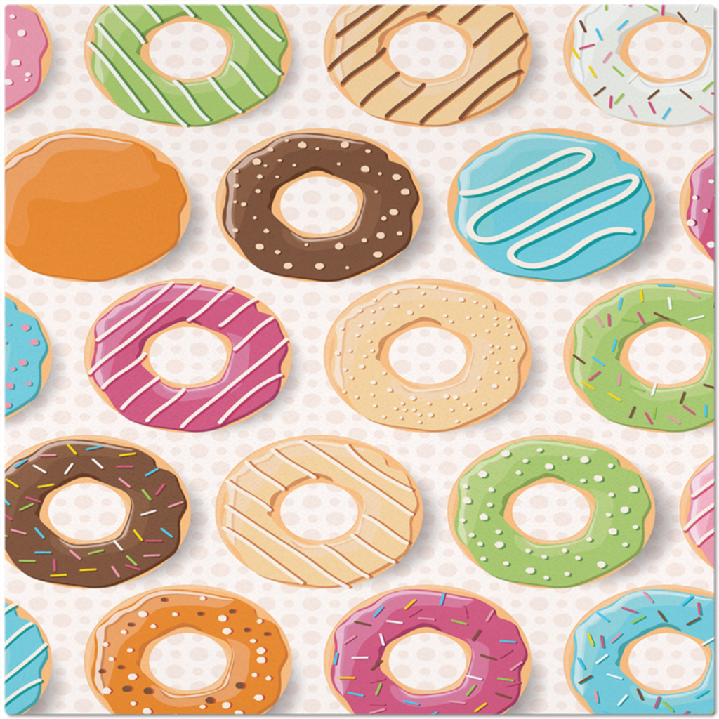 Colorful Donuts Placemat