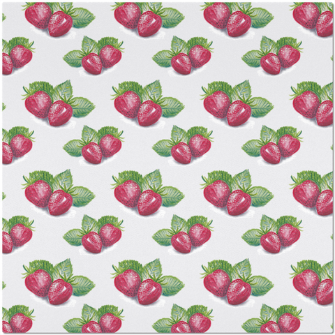 Image of Placemat with Strawberry Pattern