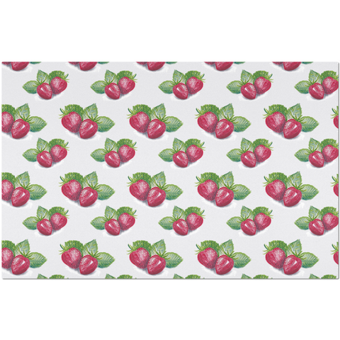 Image of Placemat with Strawberry Pattern