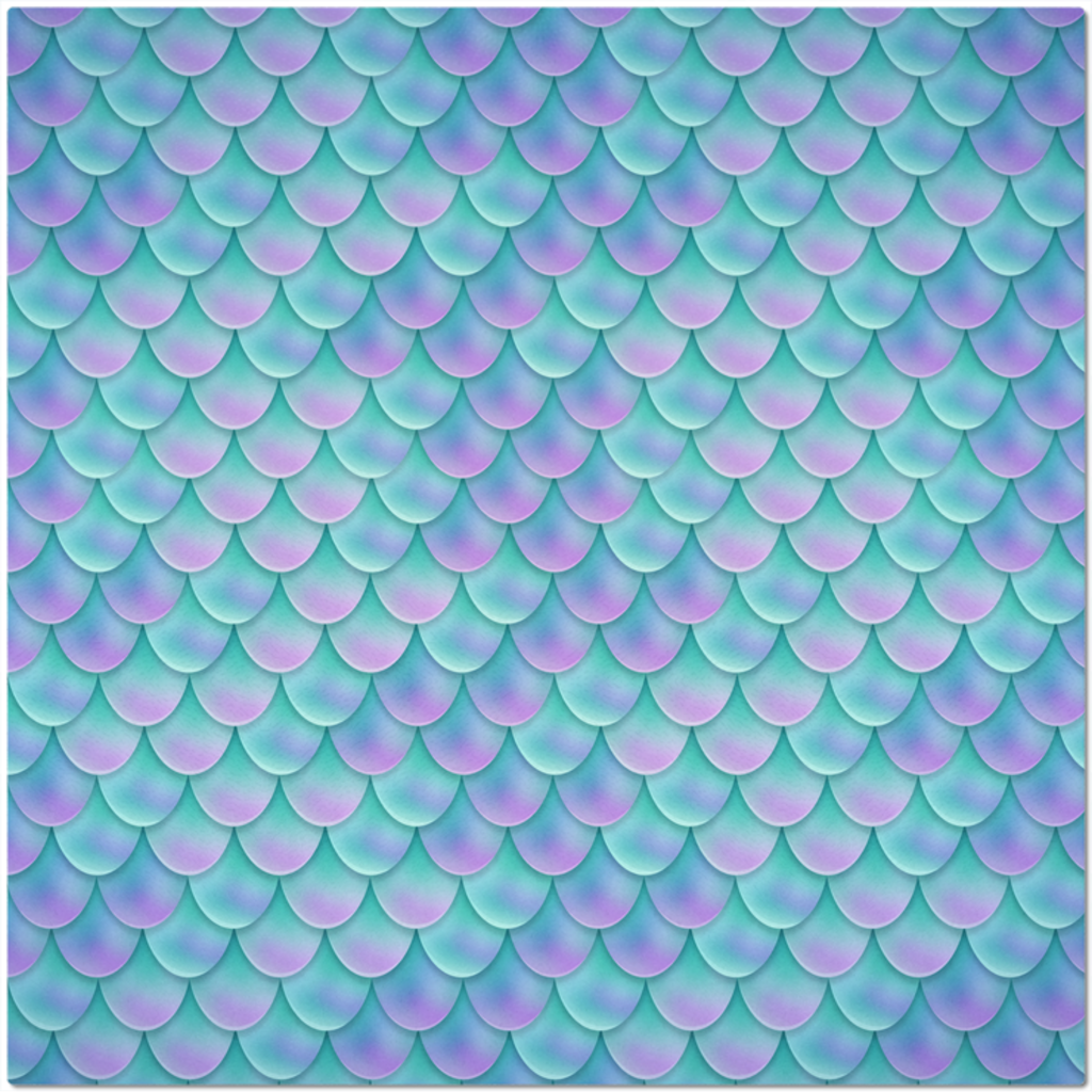 Blue Mermaid Scales Placemat