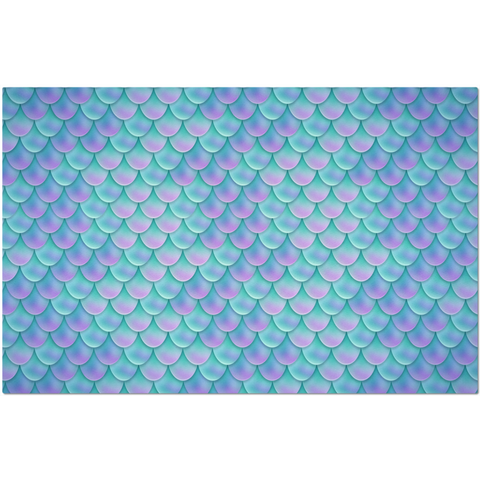 Image of Blue Mermaid Scales Placemat
