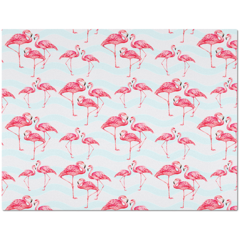 Placemat with Flamingo Pattern Design
