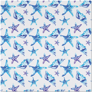 Placemat with Watercolor Shells Design