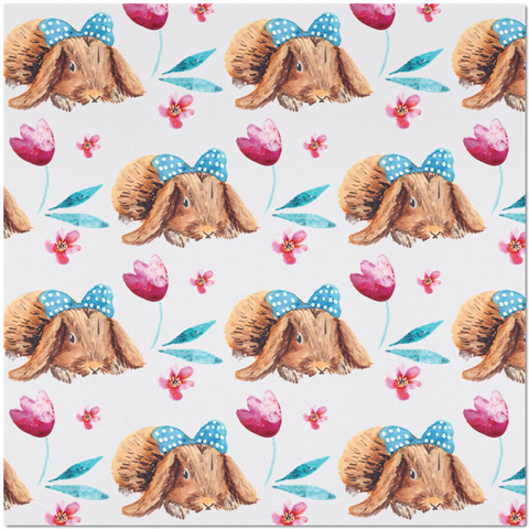 Image of Placemat with Cute Rabbit Design