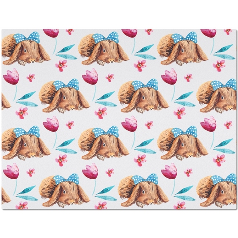 Image of Placemat with Cute Rabbit Design