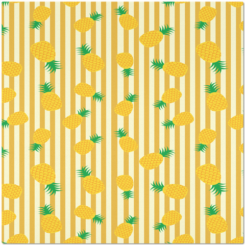 Image of Placemat with Pineapple Design