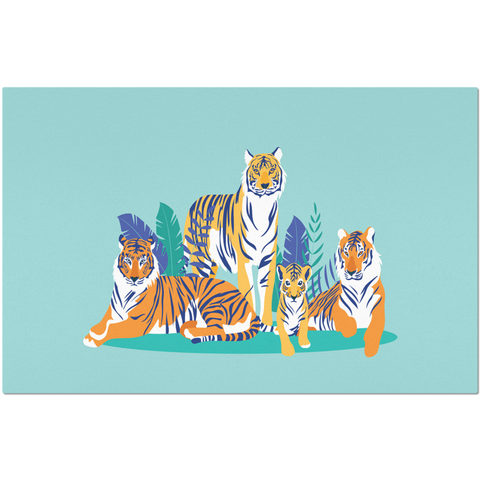 Image of Placemat with Tiger Design