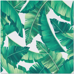 Placemat with Tropical Leaves Design