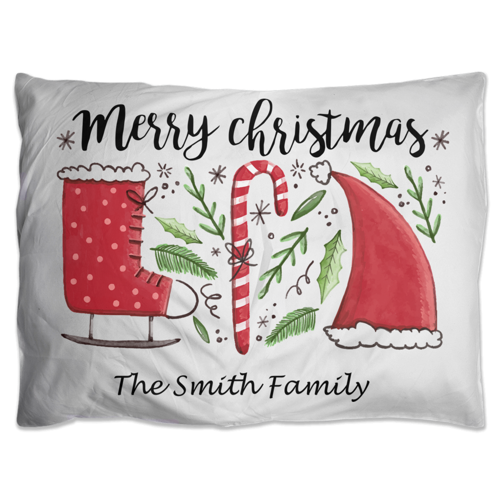 Merry Christmas Pillow Shams - Personalize It!