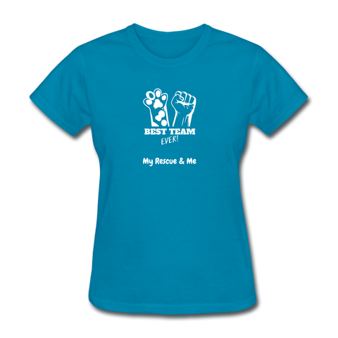 Image of Beast Team Ever - My Rescue and Me - Women's T-Shirt - turquoise