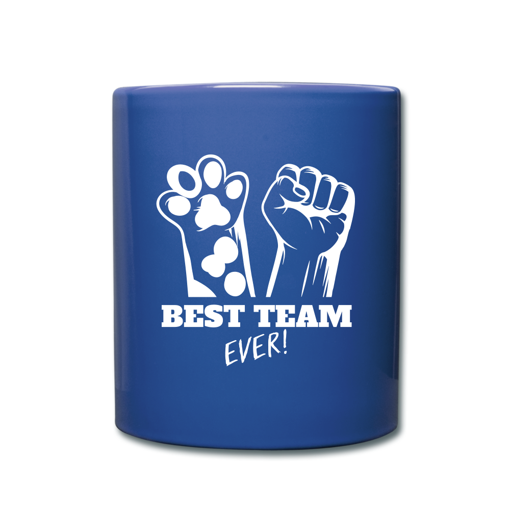Team Up Against Over-Vaccination! Full Color Mug - royal blue
