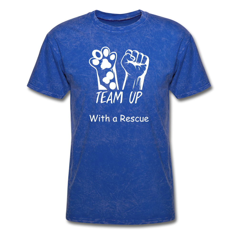 Team Up with a Rescue Men's T-Shirt - mineral royal