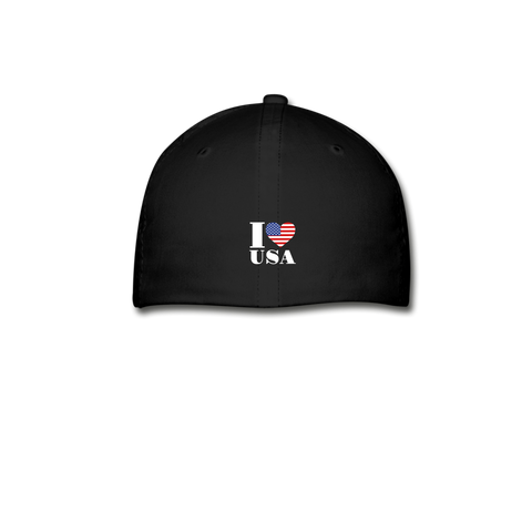 Image of I love USA Baseball Cap - black
