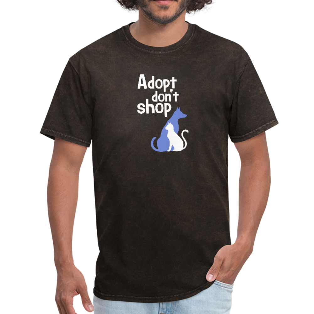 Adopt Don't Shop Men's T-Shirt - mineral black