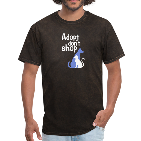 Image of Adopt Don't Shop Men's T-Shirt - mineral black