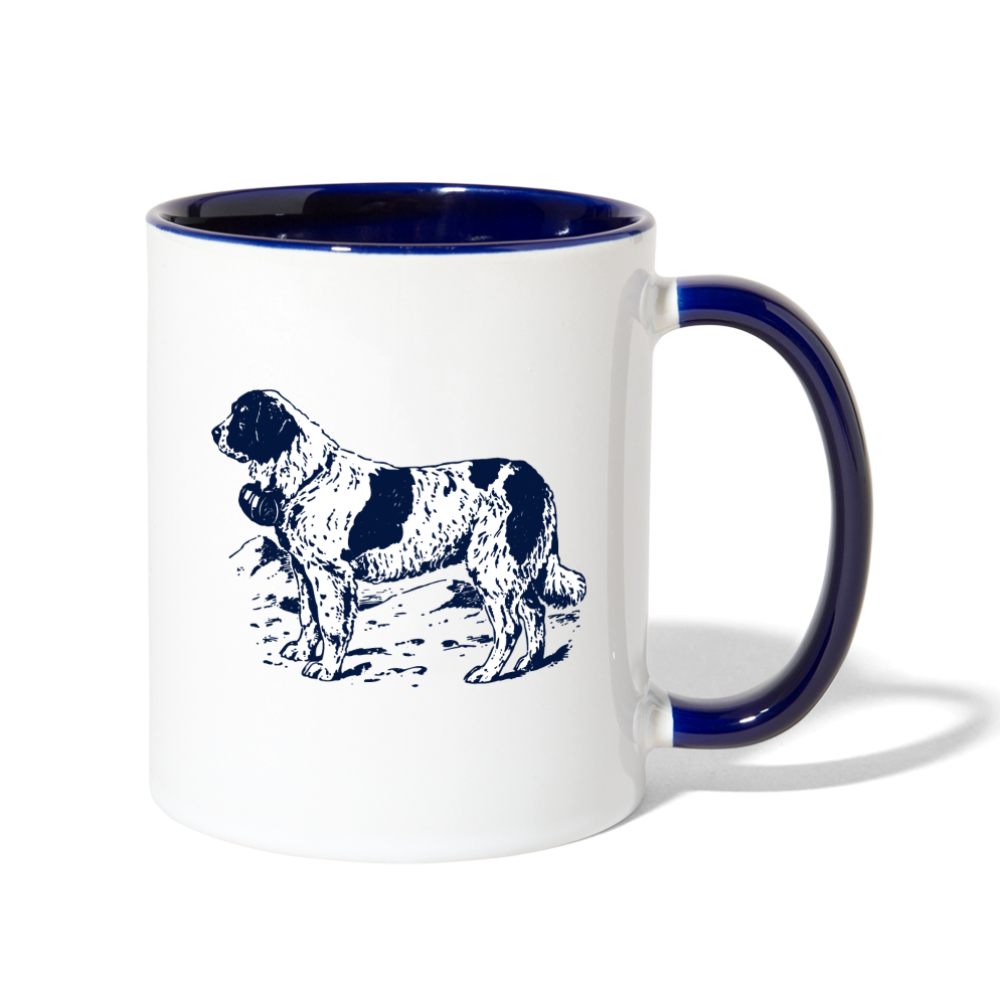 Contrast Coffee Mug - white/cobalt blue