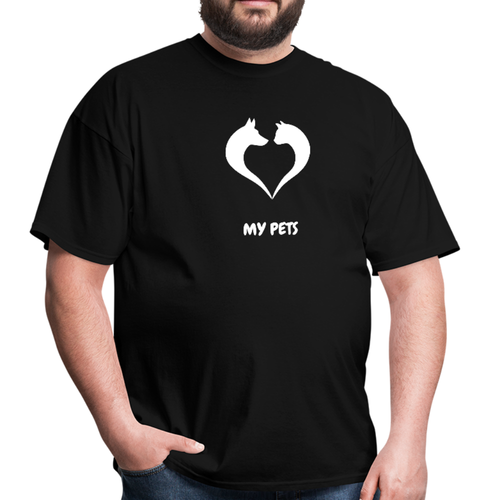 Love my pets - Men's T-Shirt - black