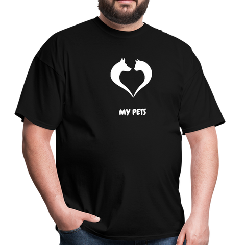Image of Love my pets - Men's T-Shirt - black