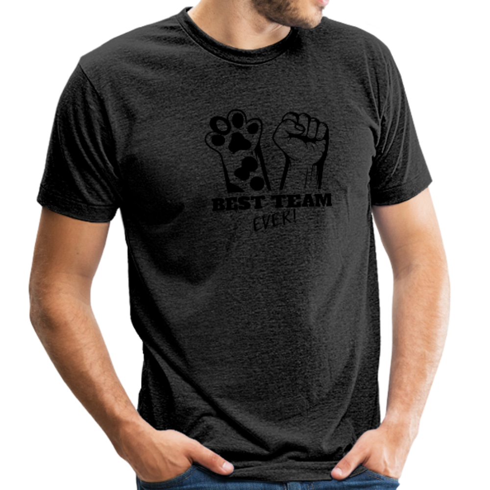 Beast Feeding Ever Unisex Tri-Blend T-Shirt - heather black