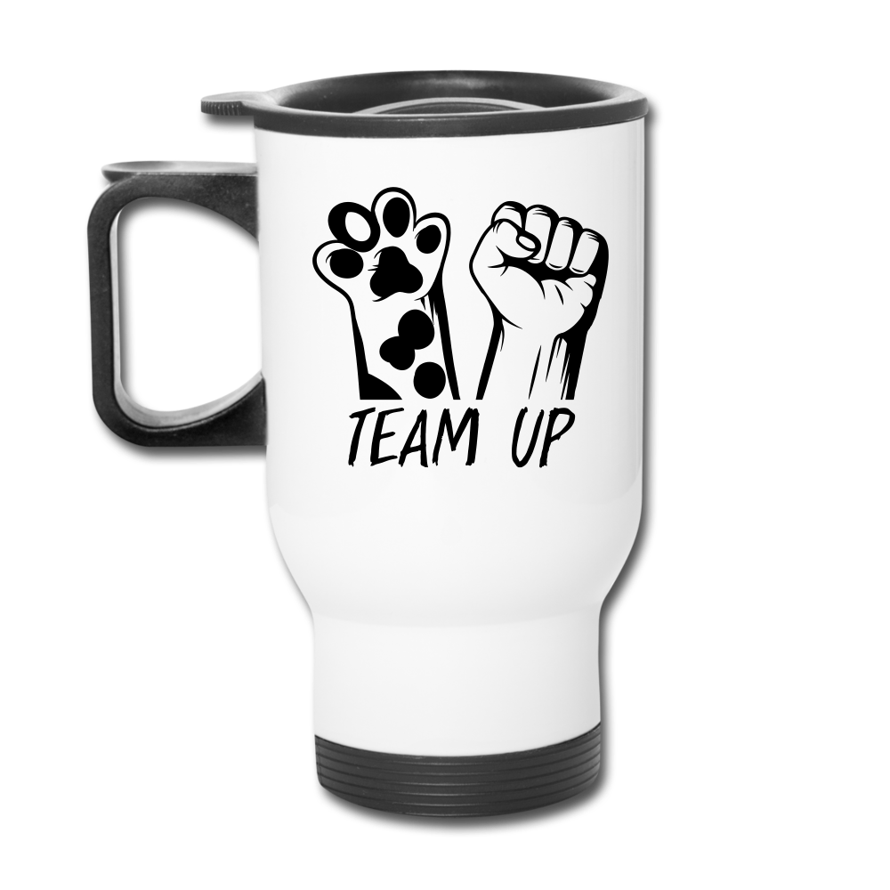 Team Up Travel Mug - white
