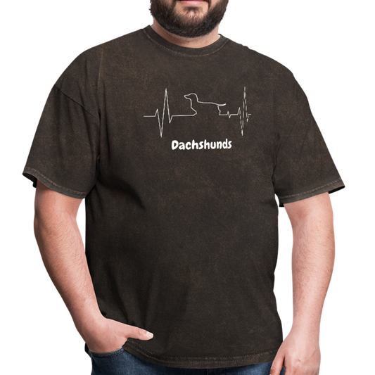 I love dachshunds Men's T-Shirt - mineral black