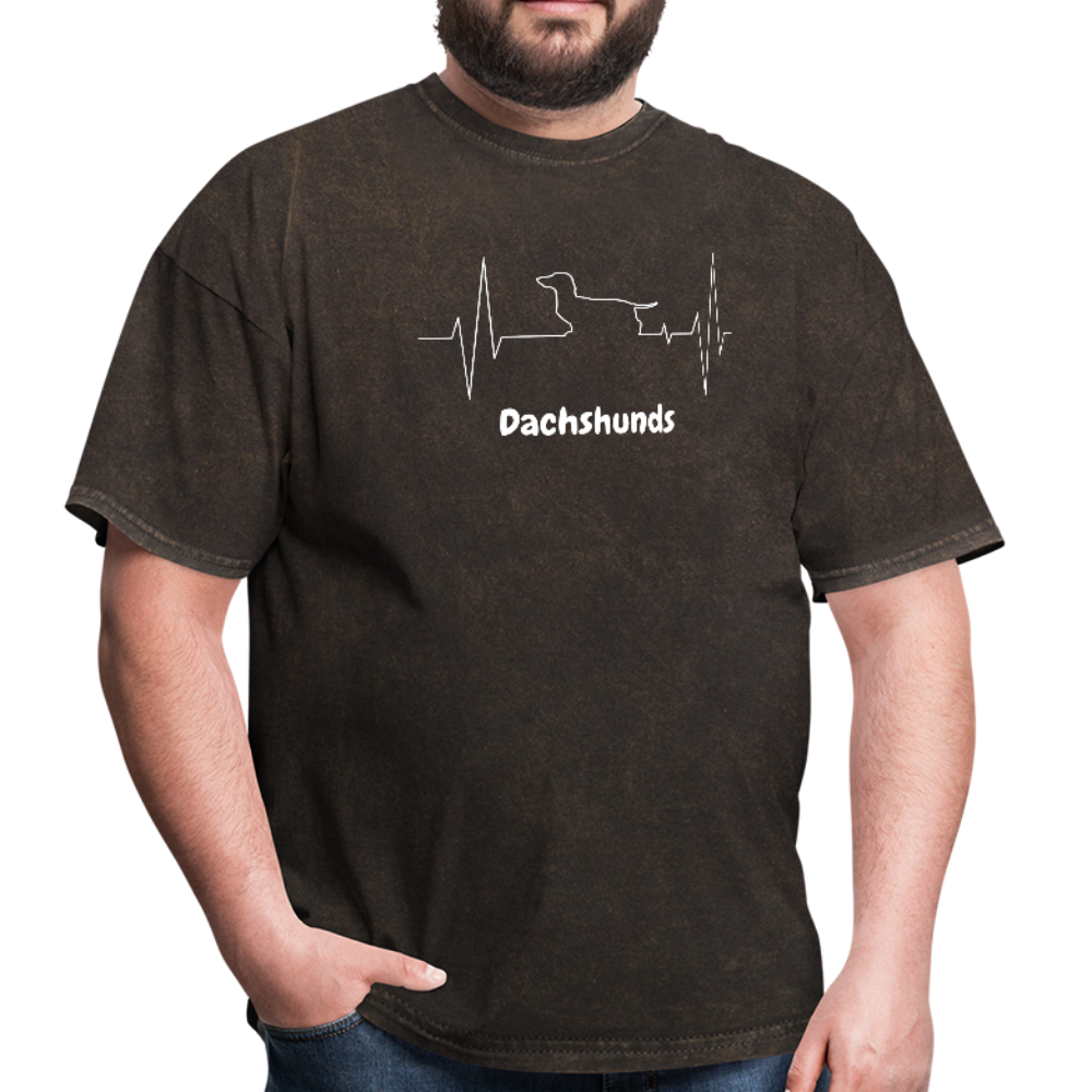 I love dachshunds Men's T-Shirt - mineral black