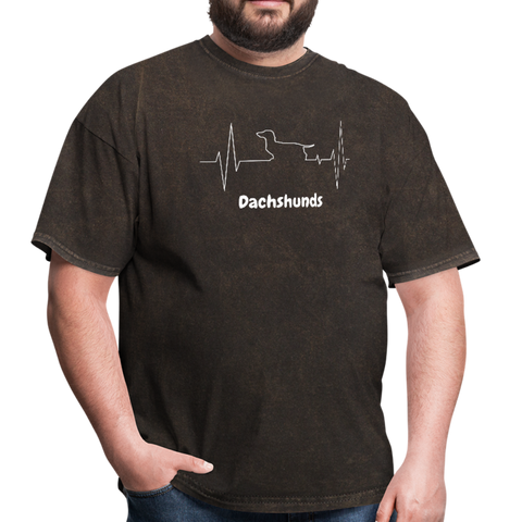 Image of I love dachshunds Men's T-Shirt - mineral black