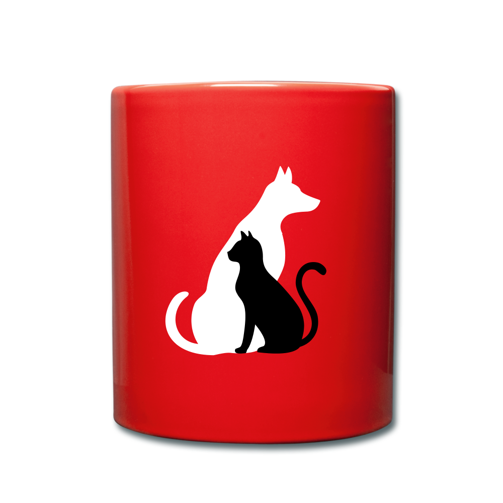 Love My Pets Full Color Mug - red