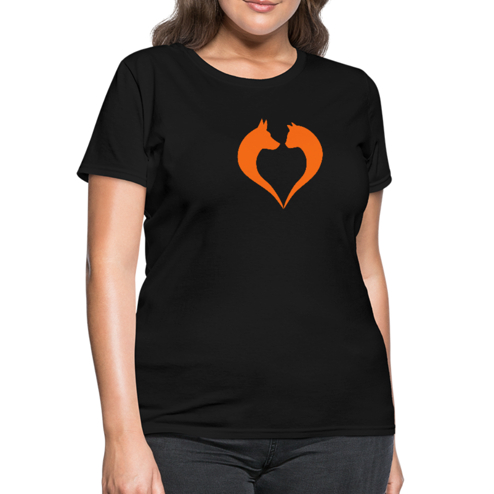 I love dogs and cats Women's T-Shirt - black