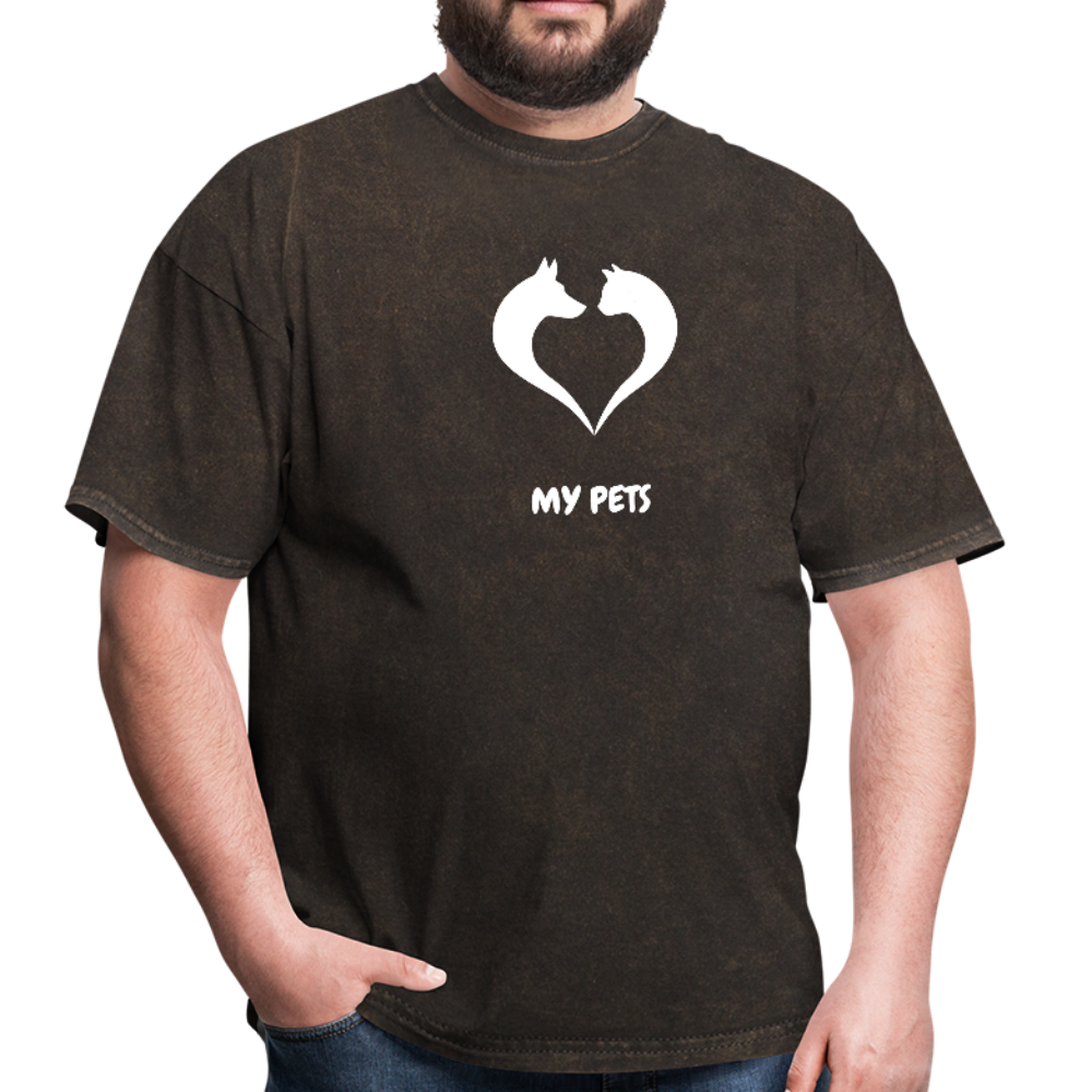 Love my pets - Men's T-Shirt - mineral black