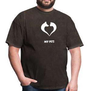 Love my pets - Men's T-Shirt - mineral black