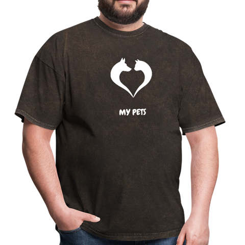 Image of Love my pets - Men's T-Shirt - mineral black