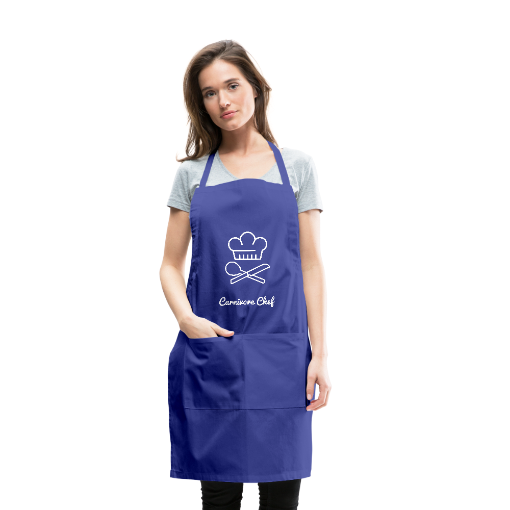 Carnivore Chef Apron - royal blue