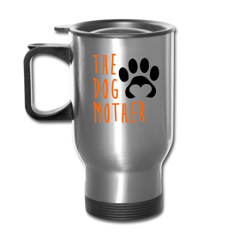 Image of The Dog Mother Travel Mug - silver