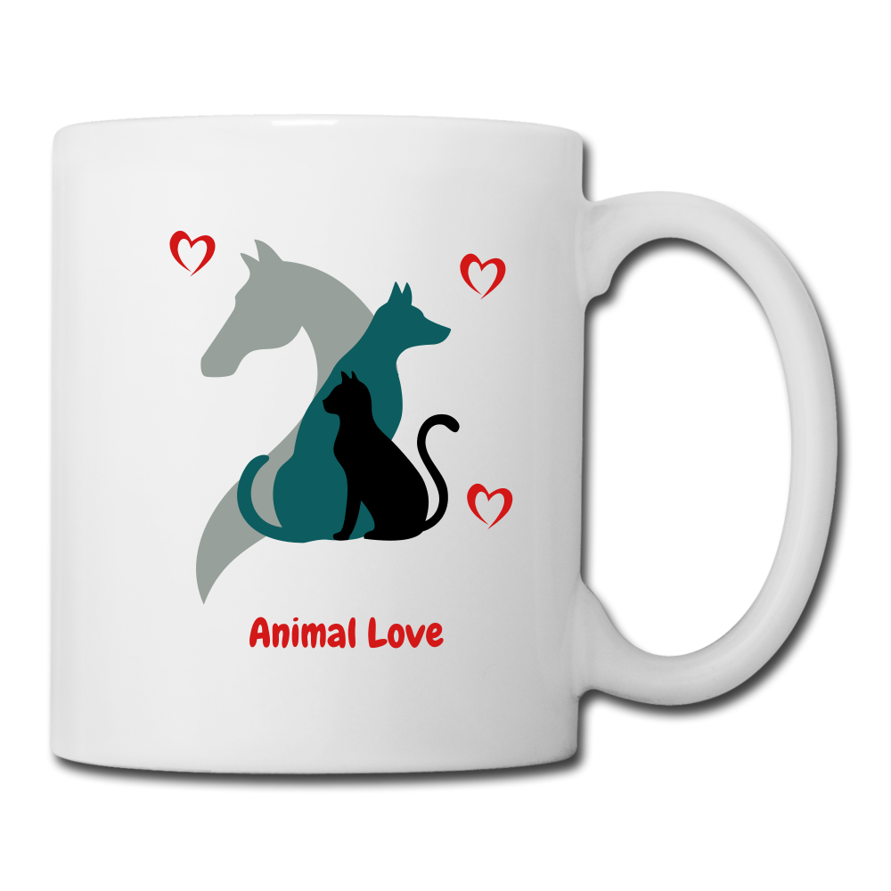 Animal Lover Mug -Coffee/Tea Mug - white