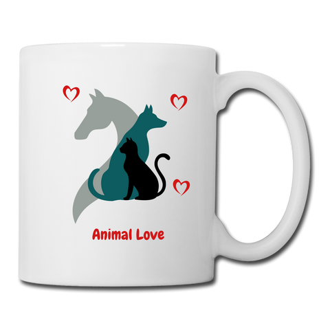 Image of Animal Lover Mug -Coffee/Tea Mug - white