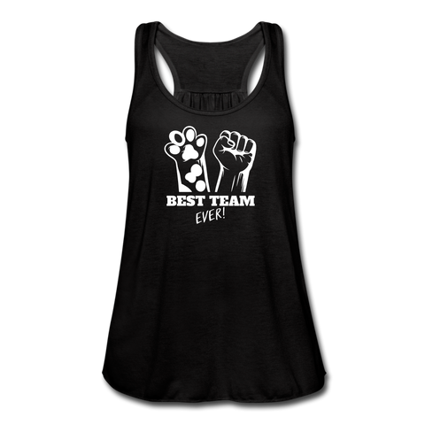 Image of Best Team Ever Women's Flowy Tank Top by Bella - black