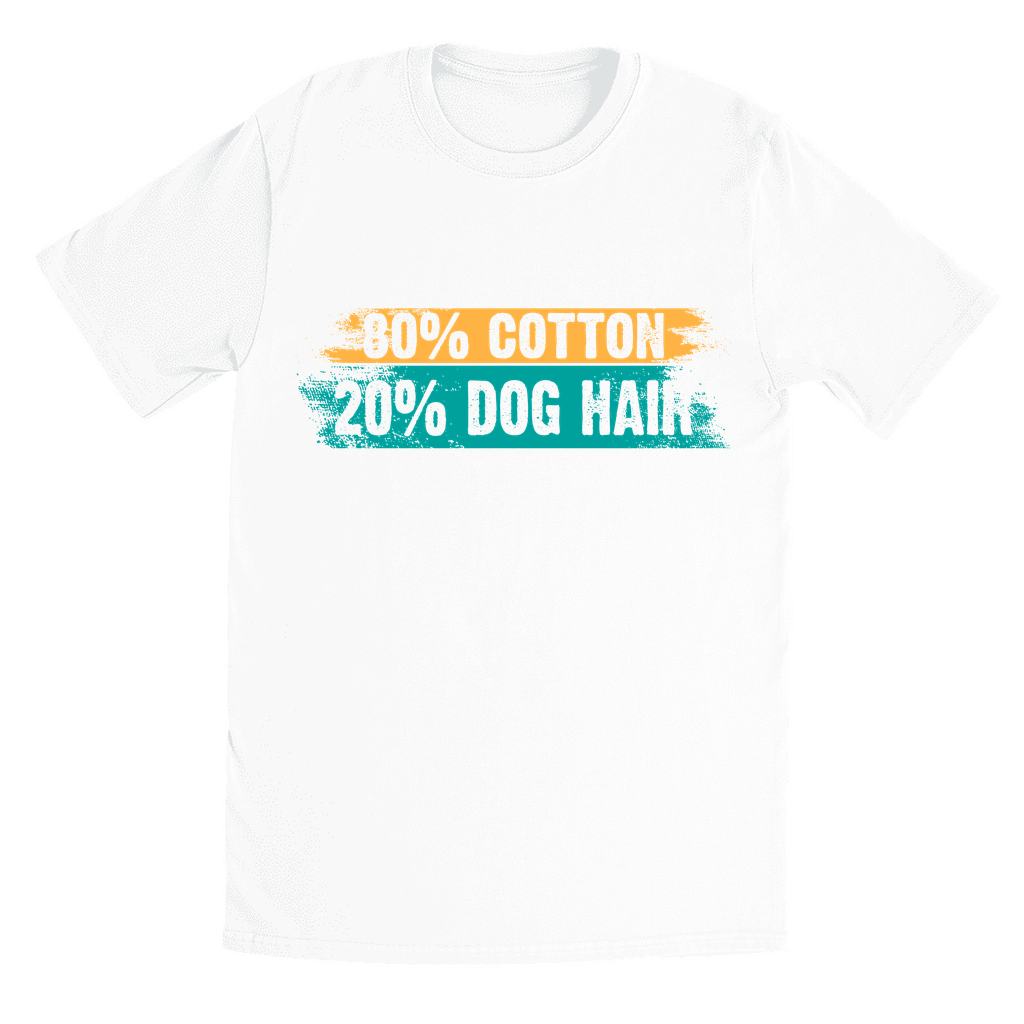 Black and White T-Shirts | 80% Cotton 20% Dog Hair