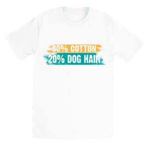 Black and White T-Shirts | 80% Cotton 20% Dog Hair
