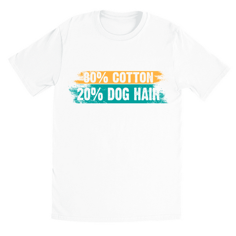 Image of Black and White T-Shirts | 80% Cotton 20% Dog Hair