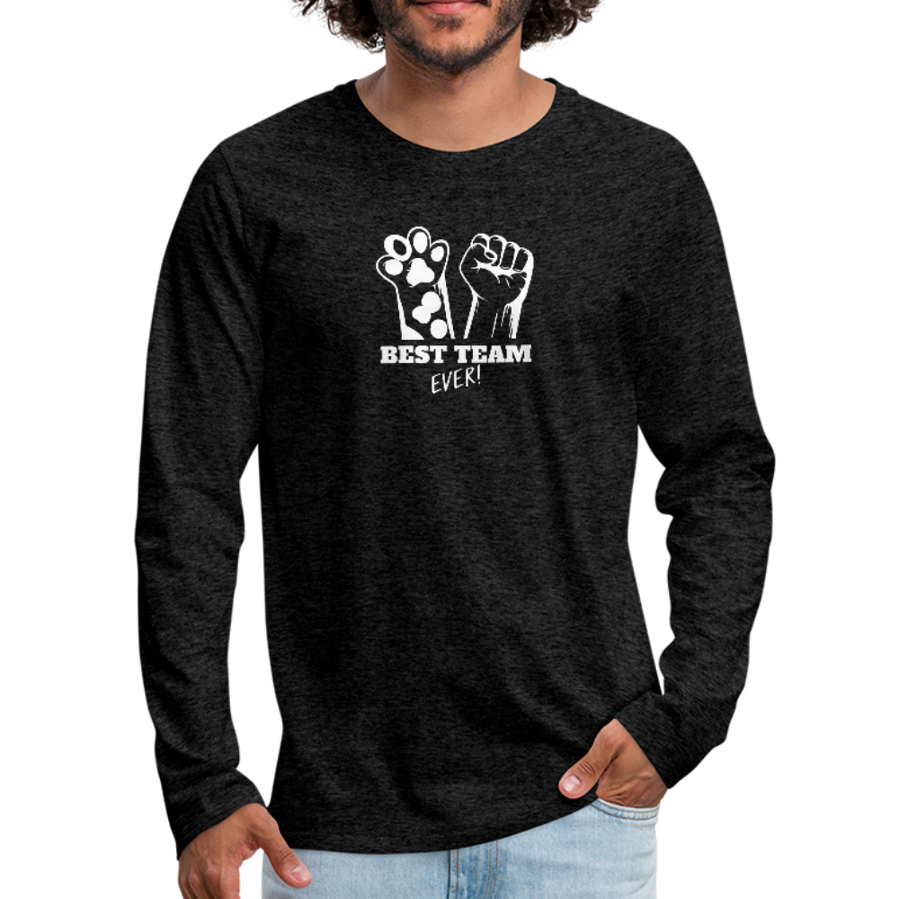 Best team Ever Men's Premium Long Sleeve T-Shirt - charcoal gray