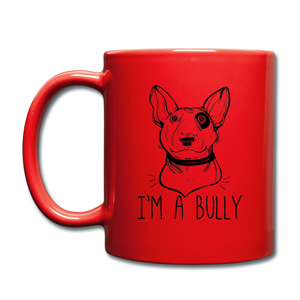 I'm a Bully Mug Great Gift fo Bully Lovers - red