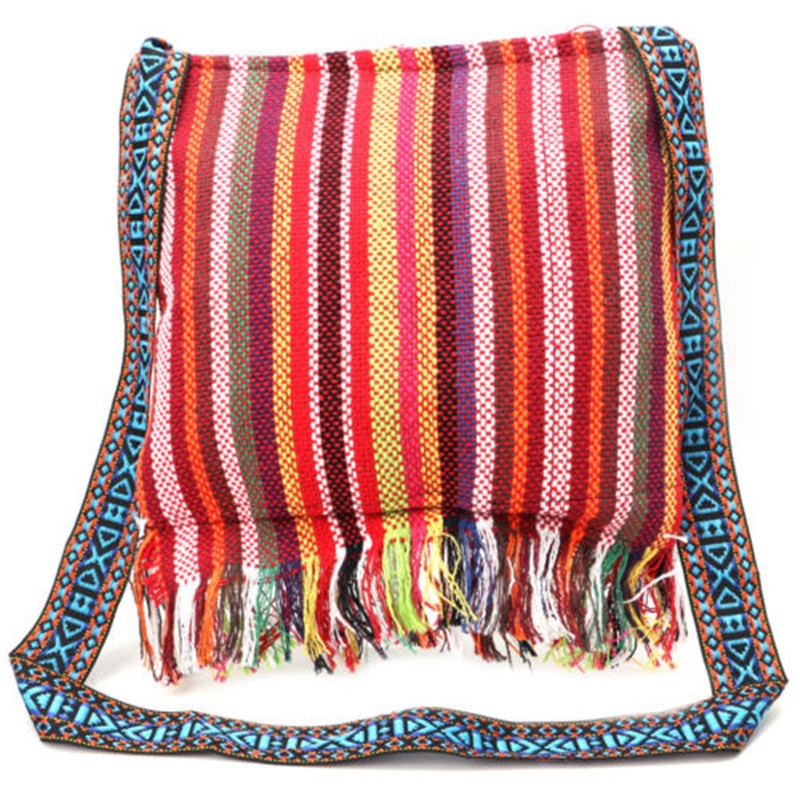 Fashionable Boho Bags | Made of bright fabrics with intricate designs.