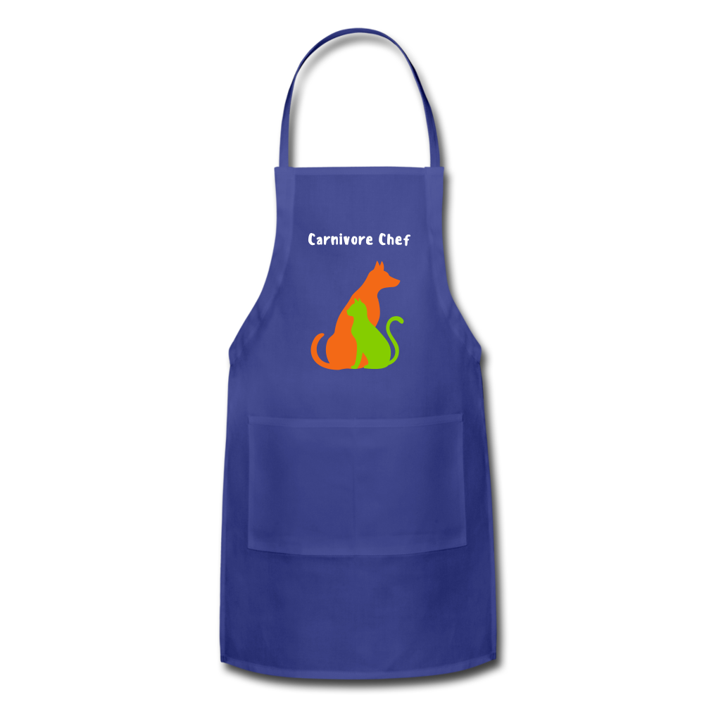 Carnivore Chef Apron - royal blue