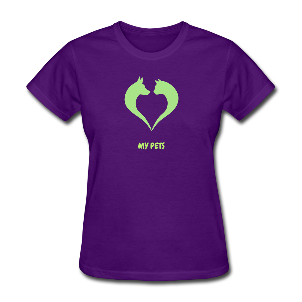 Love My Pets Women's T-Shirt - purple