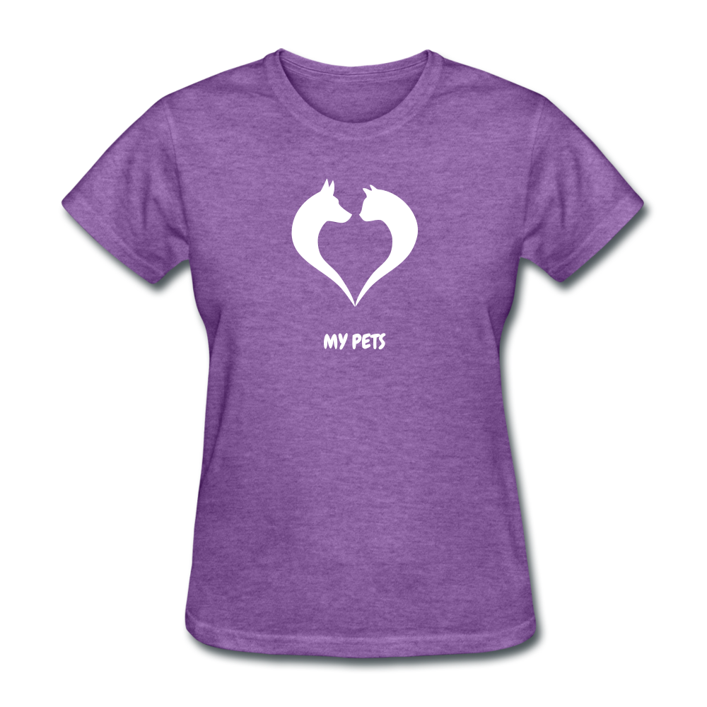 Love My Pets Women's T-Shirt - purple heather