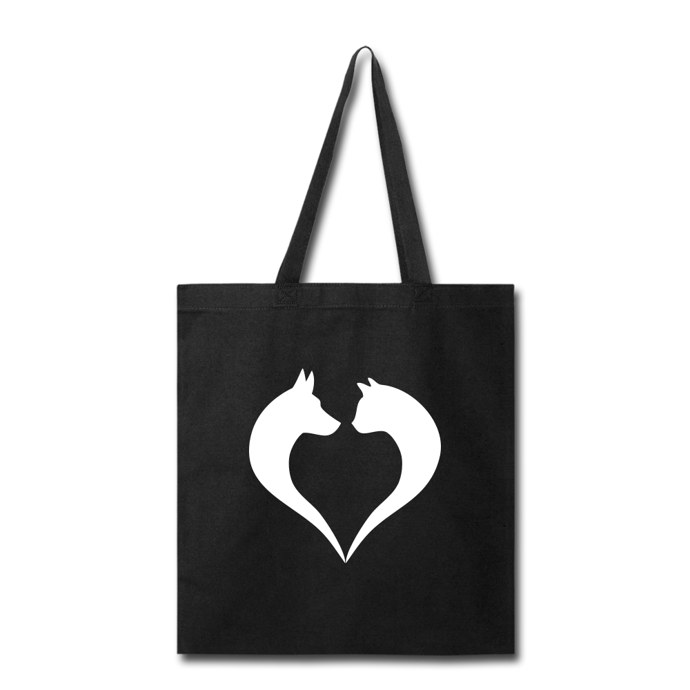 I love Dogs and Cats Tote Bag - black