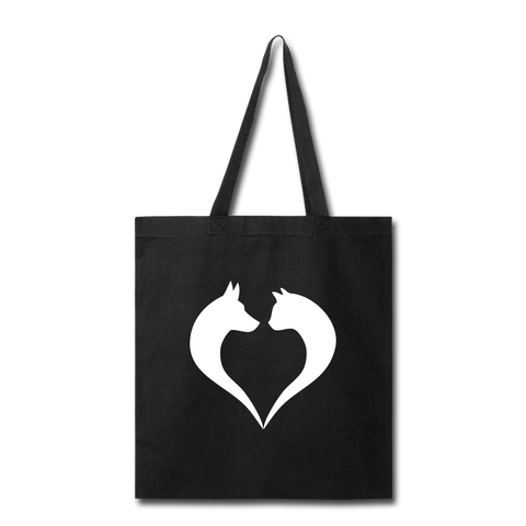 Image of I love Dogs and Cats Tote Bag - black
